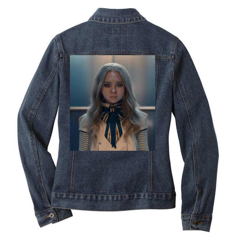 M3gan Trailer Ladies Denim Jacket by hattieholt | Artistshot