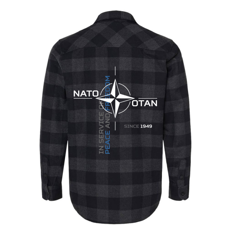 Peace And Freedom Otan Nato Pullover Hoodie Flannel Shirt by qadina | Artistshot