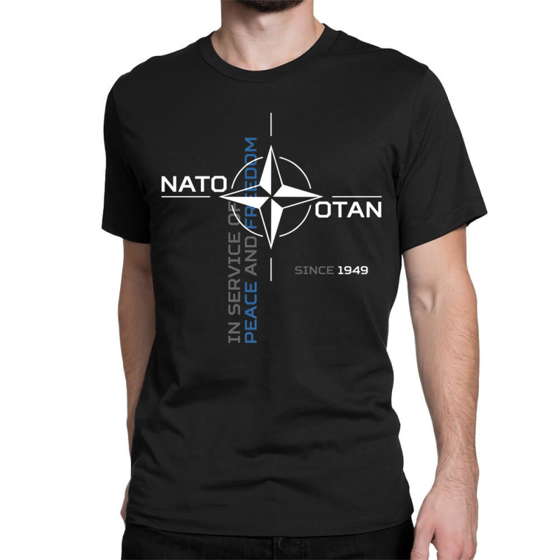 Peace And Freedom Otan Nato Pullover Hoodie Classic T-shirt by qadina | Artistshot