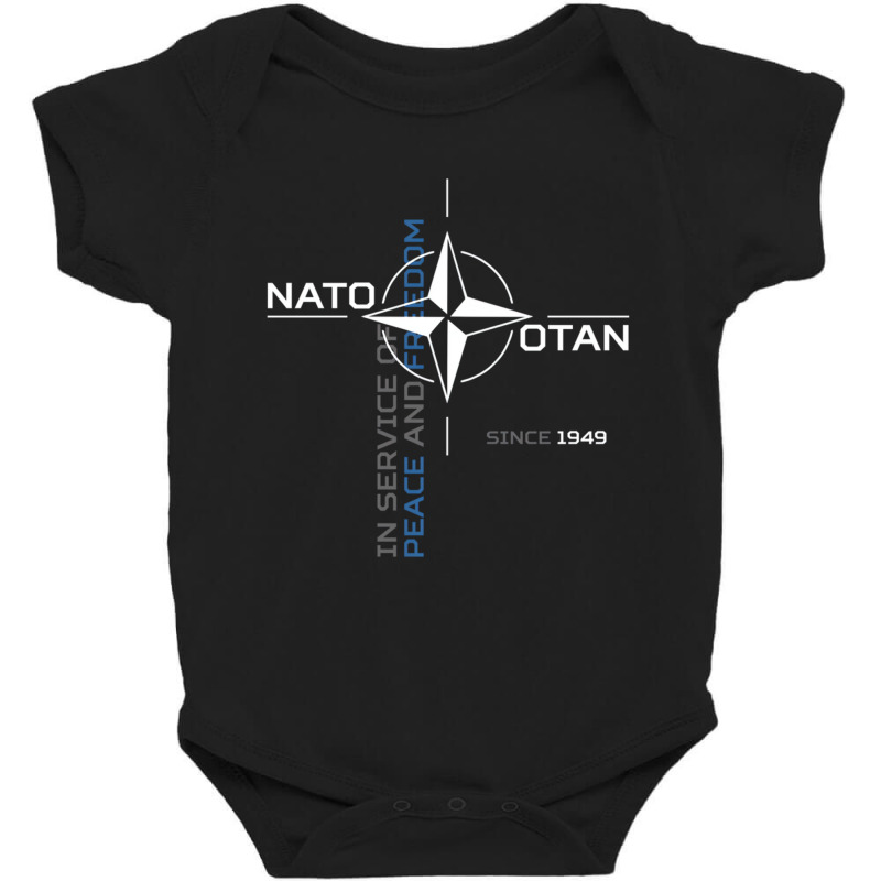 Peace And Freedom Otan Nato Pullover Hoodie Baby Bodysuit by qadina | Artistshot