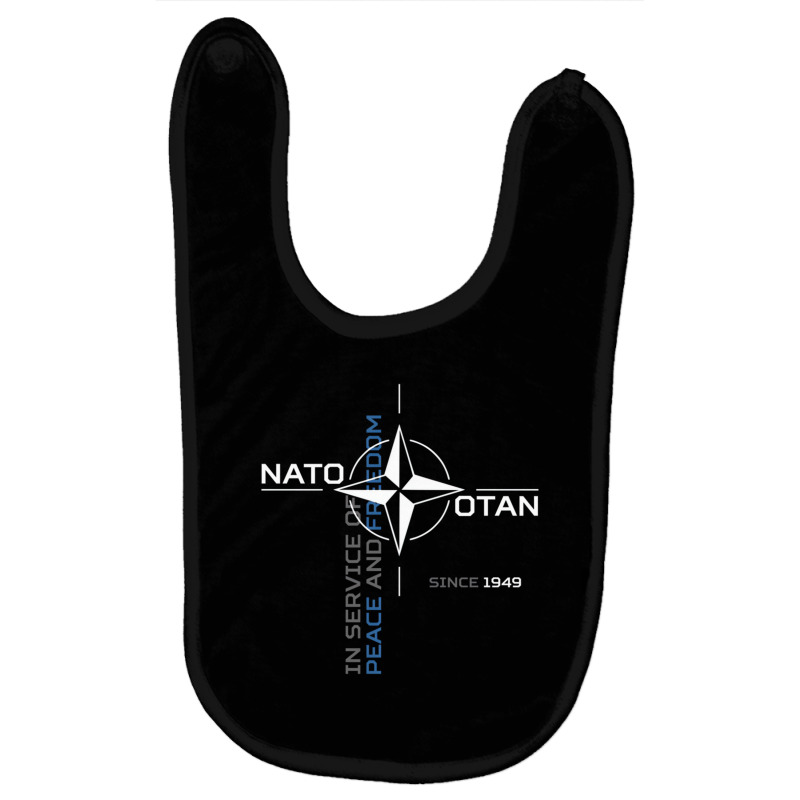 Peace And Freedom Otan Nato Pullover Hoodie Baby Bibs by qadina | Artistshot