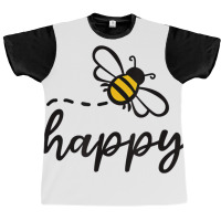 Be Happy Be Kind   Bee Happy, Inspirational, Motiv Graphic T-shirt | Artistshot