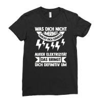 Electronics Technician Electricity Electrician (4) Ladies Fitted T-shirt | Artistshot