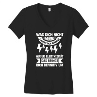 Electronics Technician Electricity Electrician (4) Women's V-neck T-shirt | Artistshot