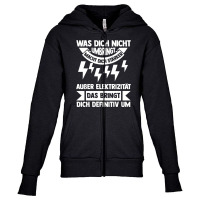 Electronics Technician Electricity Electrician (4) Youth Zipper Hoodie | Artistshot