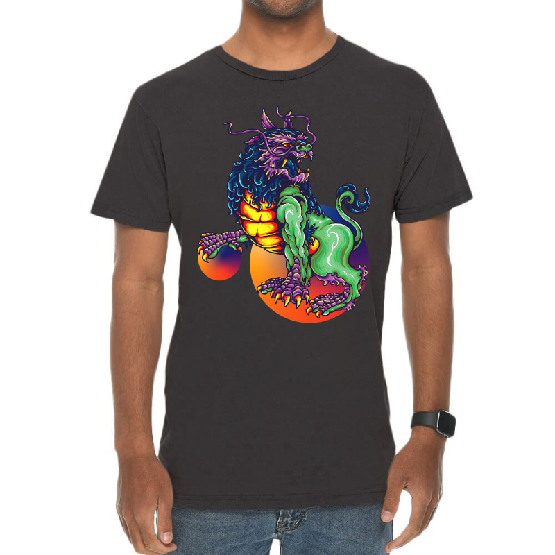 Retro Japan Dragon Vintage T-Shirt by kerrmanthez | Artistshot