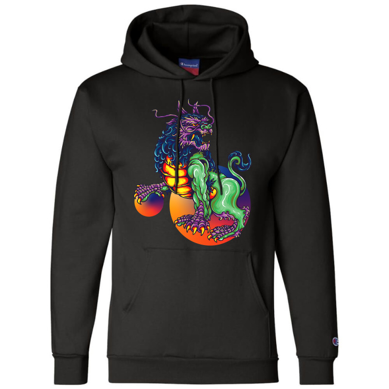 Retro Japan Dragon Champion Hoodie by kerrmanthez | Artistshot