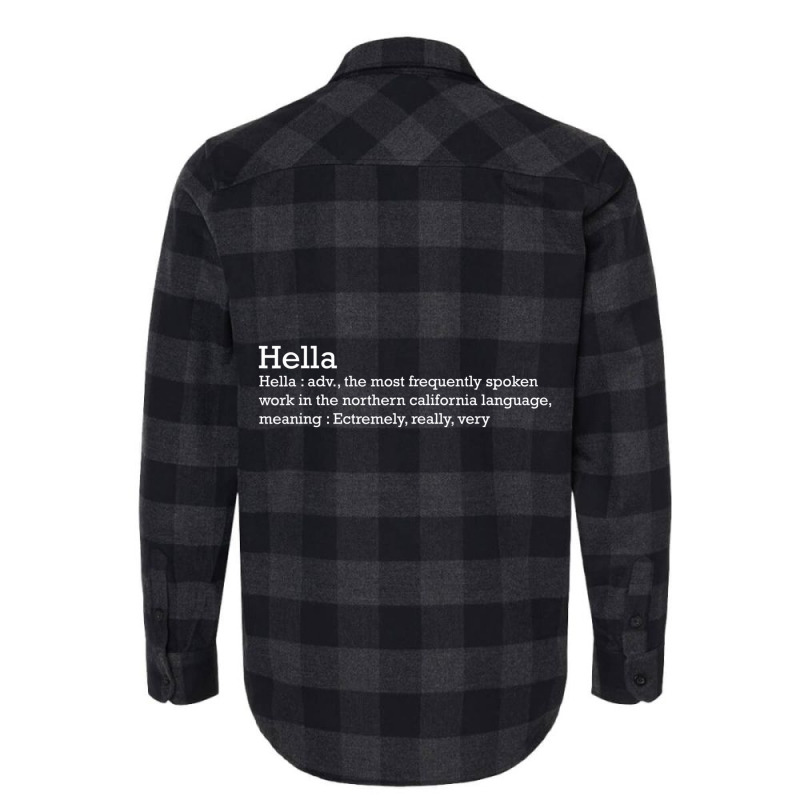 Hella Dope Slang Dictionary Definition Funny Sayin Flannel Shirt by aiiluurosy | Artistshot