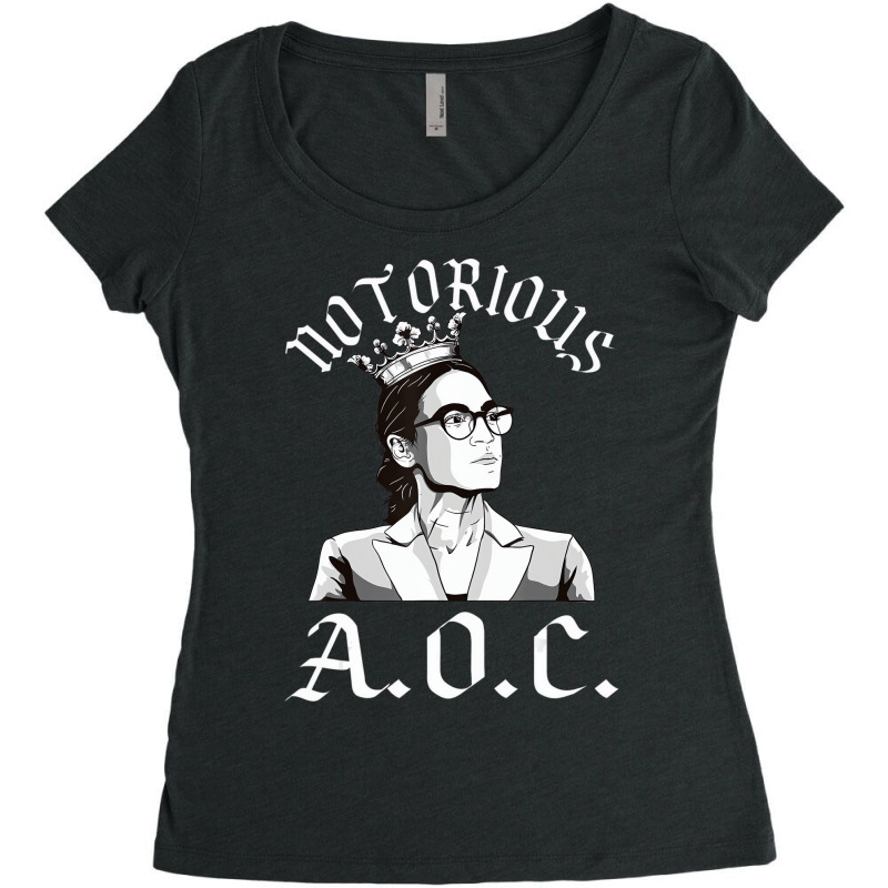 Notorious Aoc Shirt Alexandria Ocasio Cortez T Shi Women's Triblend Scoop T-shirt by heffopance | Artistshot