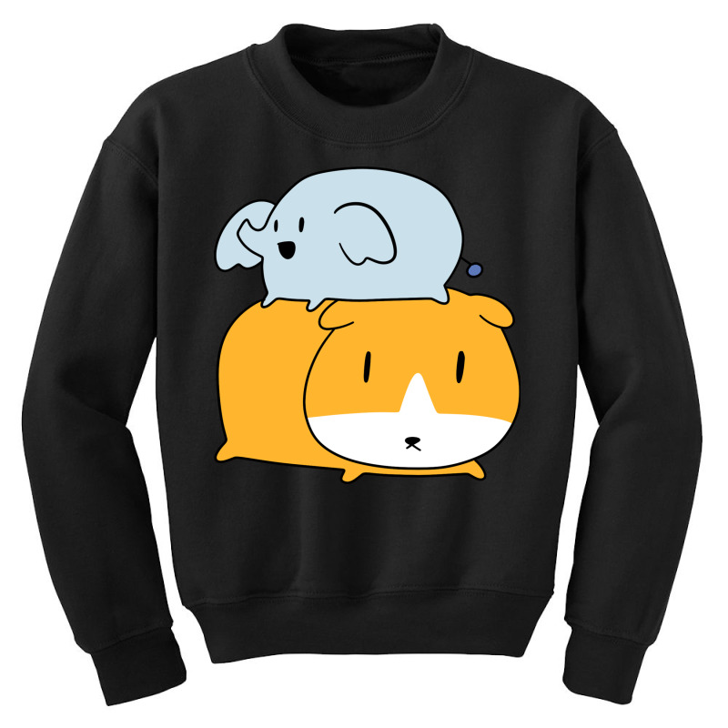 Little Elephant And Guinea Pig Youth Sweatshirt | Artistshot