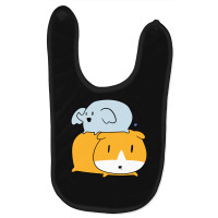 Little Elephant And Guinea Pig Baby Bibs | Artistshot