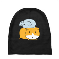 Little Elephant And Guinea Pig Baby Beanies | Artistshot