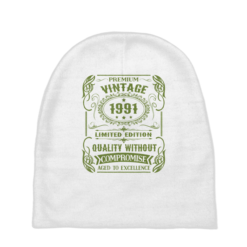 Birthday 365 Vintage 1991 Limited Edition Birthday Baby Beanies by mauthe | Artistshot