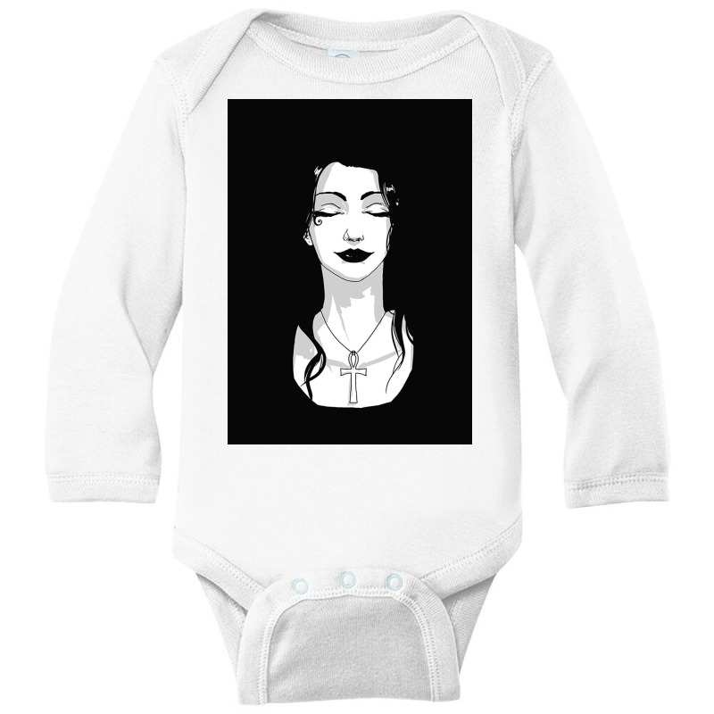 Minimal Death Long Sleeve Baby Bodysuit by kentwilson | Artistshot