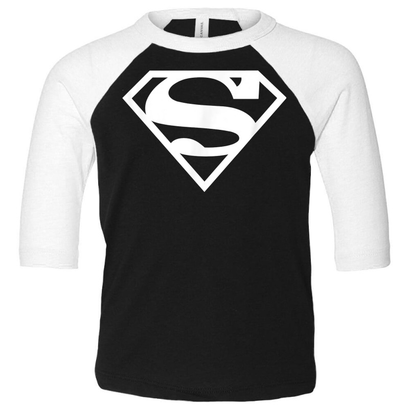 Supergirl White & Pink Shield T Shirt Toddler 3/4 Sleeve Tee | Artistshot