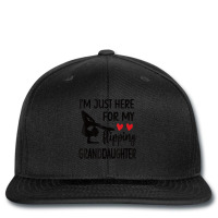 Here For My Granddaughter Gymnastics Grandma Of Gy Printed Hat | Artistshot