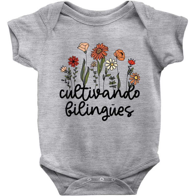 Cultivando Bilingues Dual Language Crew Bilingual Baby Bodysuit by muhnximis | Artistshot