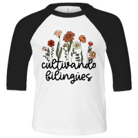 Cultivando Bilingues Dual Language Crew Bilingual Toddler 3/4 Sleeve Tee | Artistshot