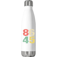 Distressed Retro Vintage 8645 Anti Trump Mens And Stainless Steel Water Bottle | Artistshot