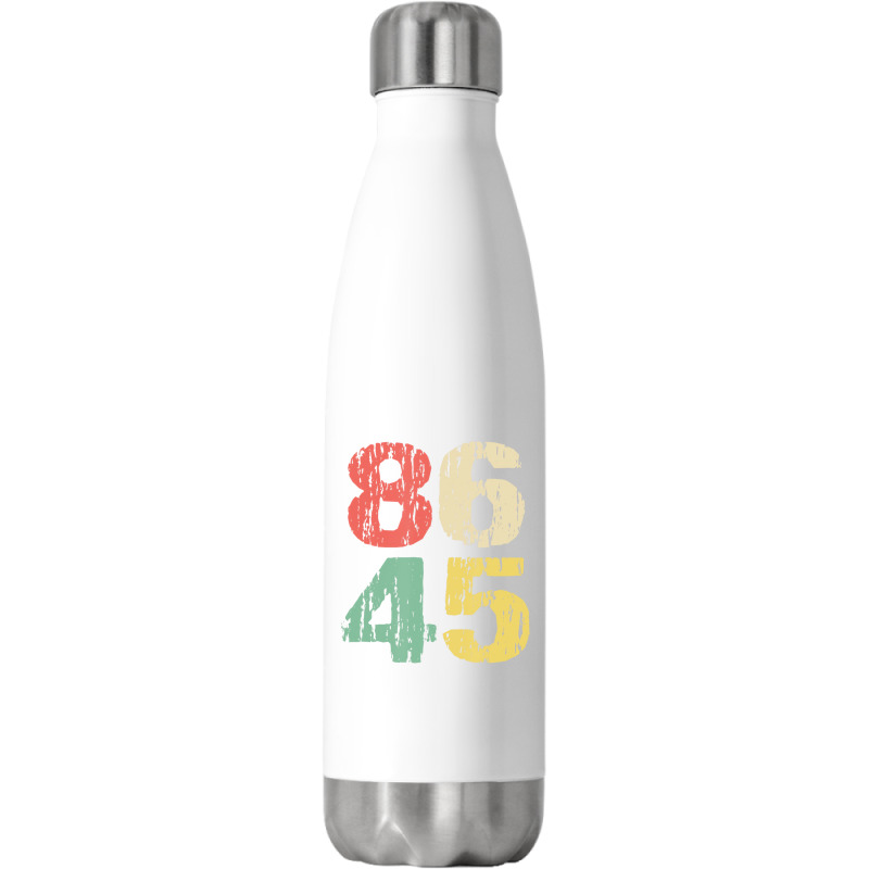 Distressed Retro Vintage 8645 Anti Trump Mens And Stainless Steel Water Bottle | Artistshot