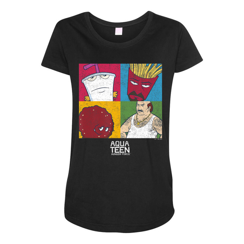 Aqua Teen Hunger Force Character Panels T Shirt Maternity Scoop Neck T-shirt by noletjzbra | Artistshot