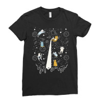 Space Cats Milkyway Galaxy Kitten Cat Lover T Shir Ladies Fitted T-shirt | Artistshot