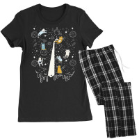 Space Cats Milkyway Galaxy Kitten Cat Lover T Shir Women's Pajamas Set | Artistshot