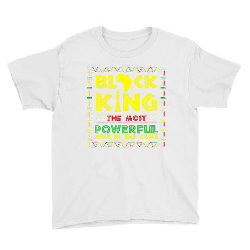 Black History King Chess Piece Saying African Amer Youth Tee by mauthe | Artistshot