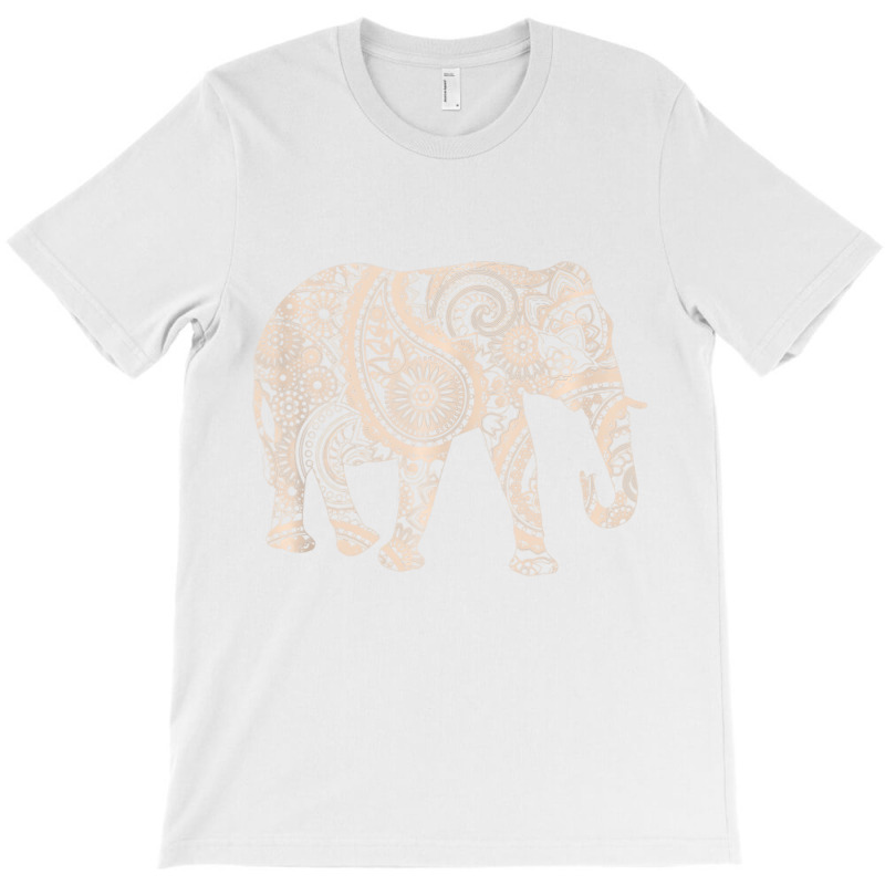 Short Sleeve Graphic Mandala Elephant Boho Tank To T-shirt | Artistshot