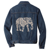 Short Sleeve Graphic Mandala Elephant Boho Tank To Men Denim Jacket | Artistshot