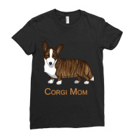 Black Tan Brindle Cardigan Welsh Corgi Mom Dog Lov Ladies Fitted T-shirt | Artistshot