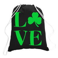 St Patricks Day T  Shirt St Patricks Day Love Irel Drawstring Bags | Artistshot