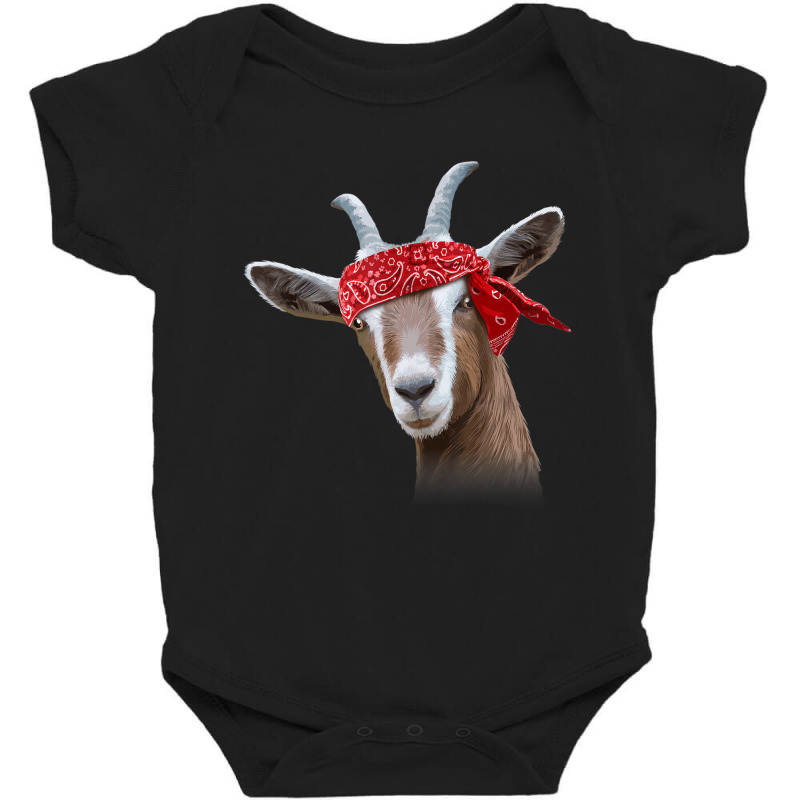 Cute Goat Lover Art For Women Girls Kids Farm Anim Baby Bodysuit by muhnximis | Artistshot