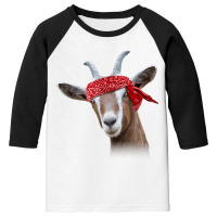 Cute Goat Lover Art For Women Girls Kids Farm Anim Youth 3/4 Sleeve | Artistshot