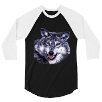 Native American Indian Wolfs Lover Wild Grey Wolfs 3/4 Sleeve Shirt | Artistshot