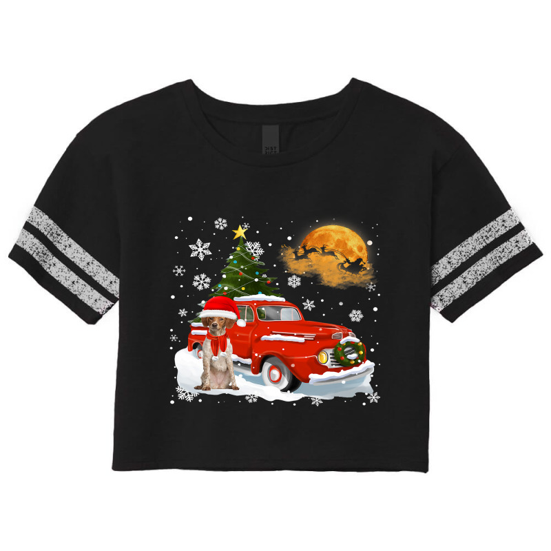 Brittany Vintage Wagon Red Truck Christmas Tree Pa Scorecard Crop Tee by AURRADILLARD | Artistshot