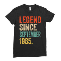 57 Years Old Gifts Legend Since September 1965 57t Ladies Fitted T-shirt | Artistshot