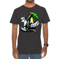 Dragon Video Game Controller Game Players Dragon L Vintage T-shirt | Artistshot