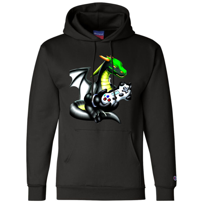 Dragon Video Game Controller Game Players Dragon L Champion Hoodie by whoretacarpal | Artistshot