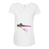 Pink Hooker In Hat Maternity Scoop Neck T-shirt | Artistshot