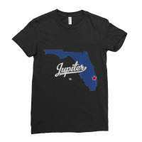 Jupiter Florida Fl Map T Shirt Ladies Fitted T-shirt | Artistshot