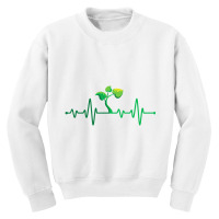 Plant Heartbeat   Botany Botanist Gardening Plant Youth Sweatshirt | Artistshot