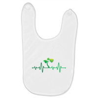 Plant Heartbeat   Botany Botanist Gardening Plant Baby Bibs | Artistshot