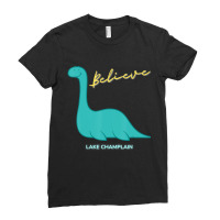 I Believe Champ Sea Monster Lake Champlain Vermont Ladies Fitted T-shirt | Artistshot