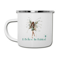 I Believe In Fairies T Shirt Beautiful Fairy With Camper Cup | Artistshot