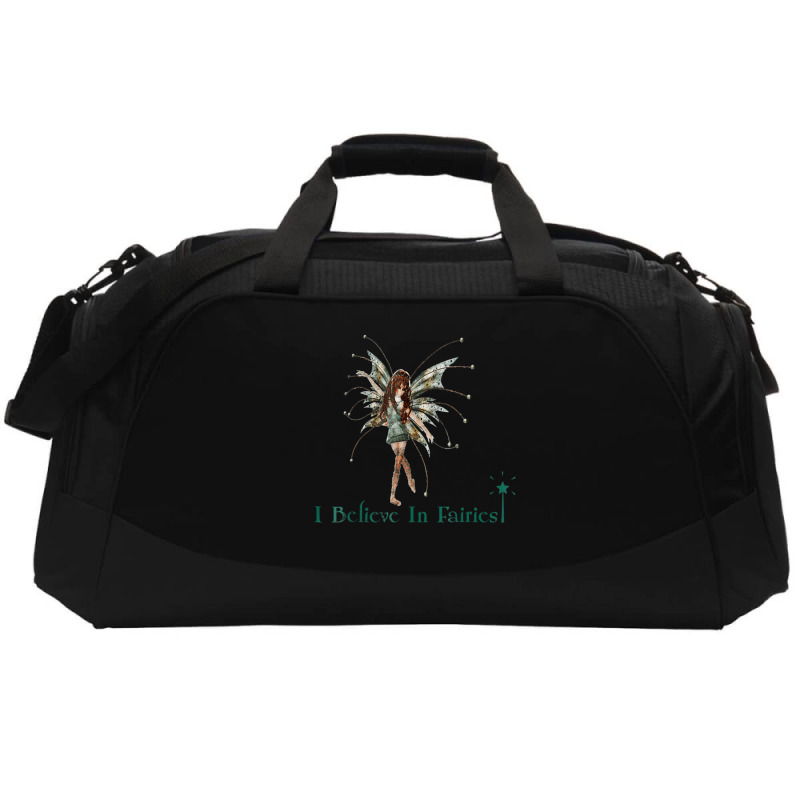 I Believe In Fairies T Shirt Beautiful Fairy With Active Duffel | Artistshot