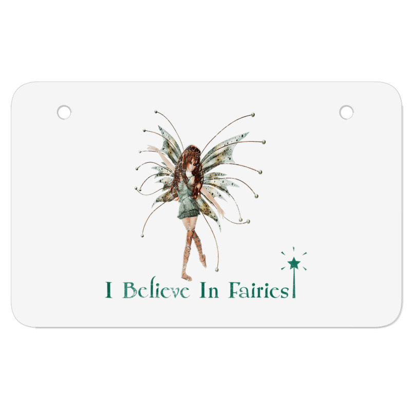 I Believe In Fairies T Shirt Beautiful Fairy With Atv License Plate | Artistshot