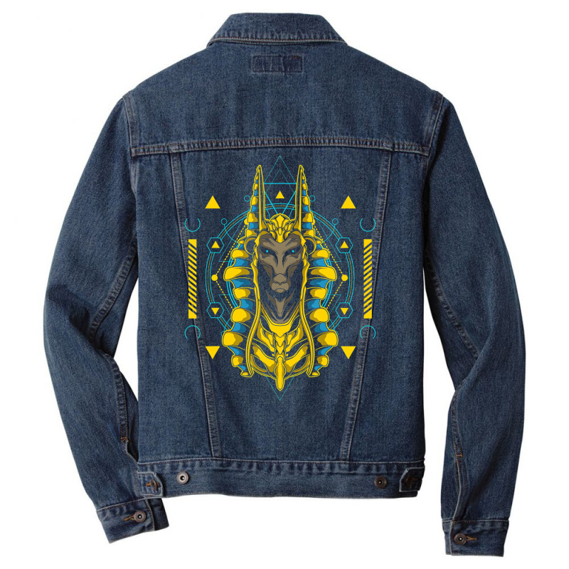 Anubis Egypt T Shirt Men Denim Jacket by krumsiek | Artistshot