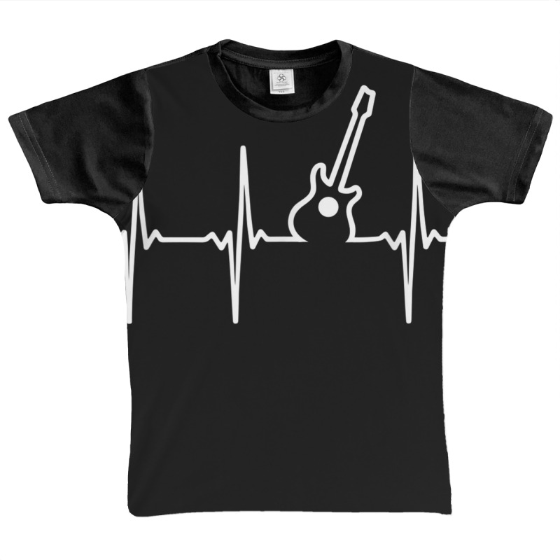 Guitar Heartbeat Instrument Gift Graphic Youth T-shirt by ardylanda | Artistshot