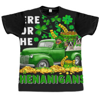 Here For Shenanigans St.patricks Boy With Boston T Graphic T-shirt | Artistshot